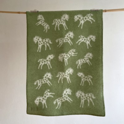 klippanbabywoolhorsesgreen