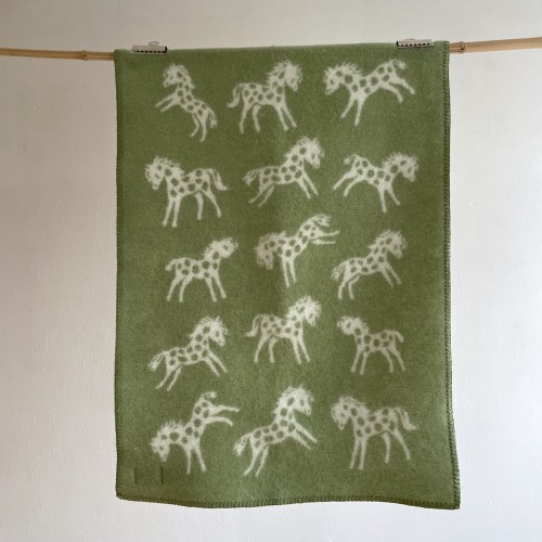 klippanbabywoolhorsesgreen