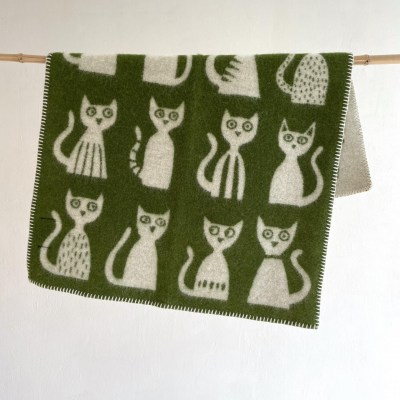 klippanwoolbabycatsgreen