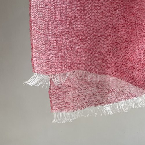 mcnuttlinenscarfcoralpinkddddd